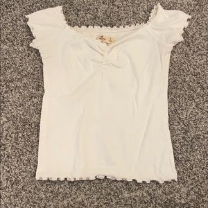 White off-the-shoulder top
